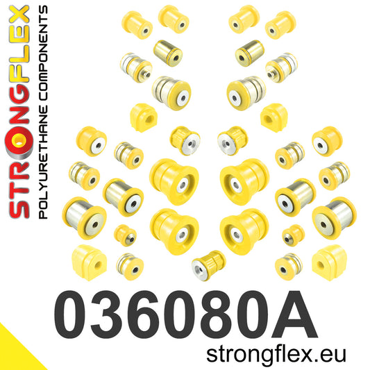 036080A Full suspension polyurethane bush kit SPORT Sport (Yellow) BMW Seria 5 VI (09-17) F10 / F11 / F07