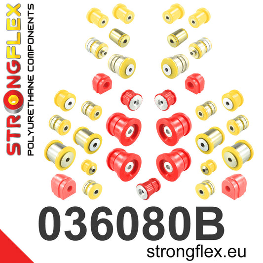 036080B Full suspension polyurethane bush kit Standard (Red) BMW Seria 5 VI (09-17) F10 / F11 / F07