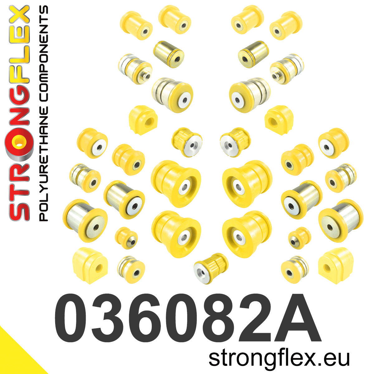036082A Full suspension polyurethane bush kit SPORT Sport (Yellow) BMW Seria 7 V (08-15) F01 / F02