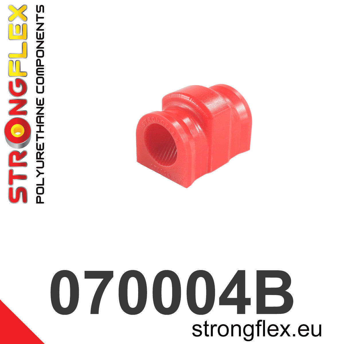 070004B Front anti roll bar bush Standard (Red) Ford Fiesta MK7 / MK7 ST (08-17)