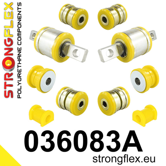 036083A Rear suspension bush kit SPORT Sport (Yellow) BMW Seria 8 I (90-99) E31