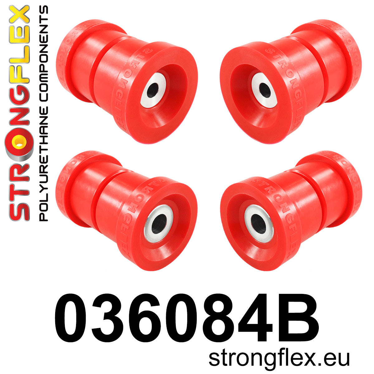 036084B Rear subframe bush kit Standard (Red) BMW Seria 8 I (90-99) E31