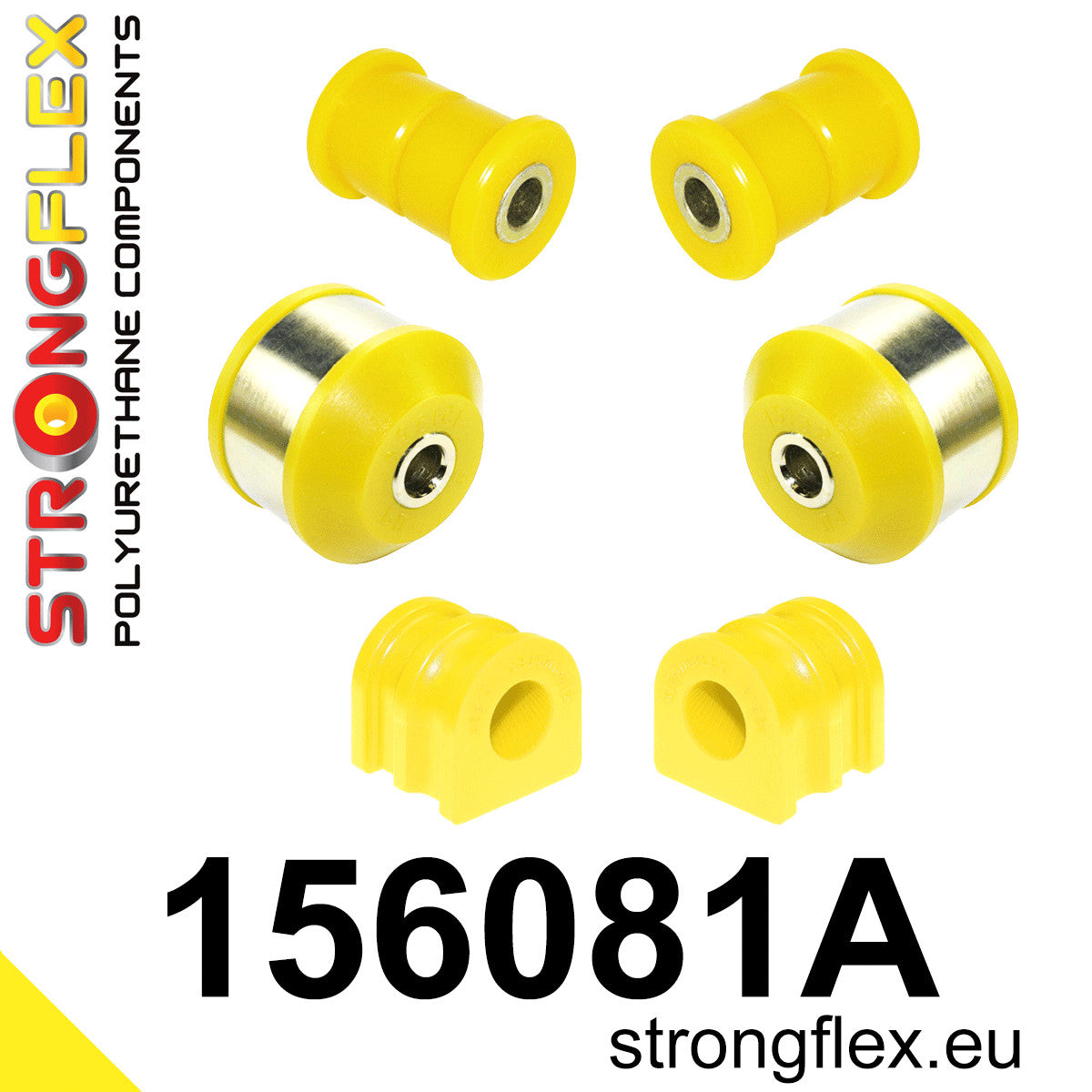 156081A 156081A:Front suspension bush kit SPORT Sport (Yellow) Nissan Micra III (02-10) K12