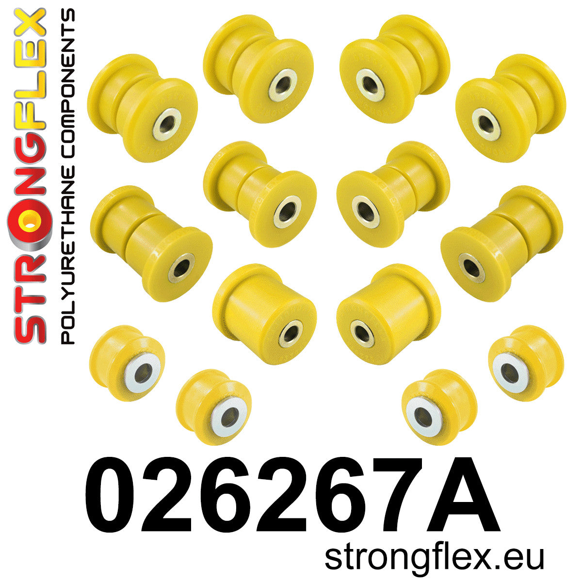026267A Front suspension bush kit SPORT Sport (Yellow) Porsche Cayenne II (10-17)