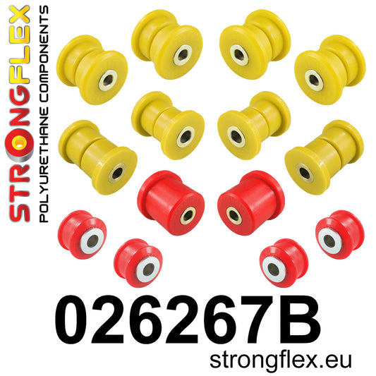 026267B Front suspension bush kit Standard (Red) Porsche Cayenne II (10-17)