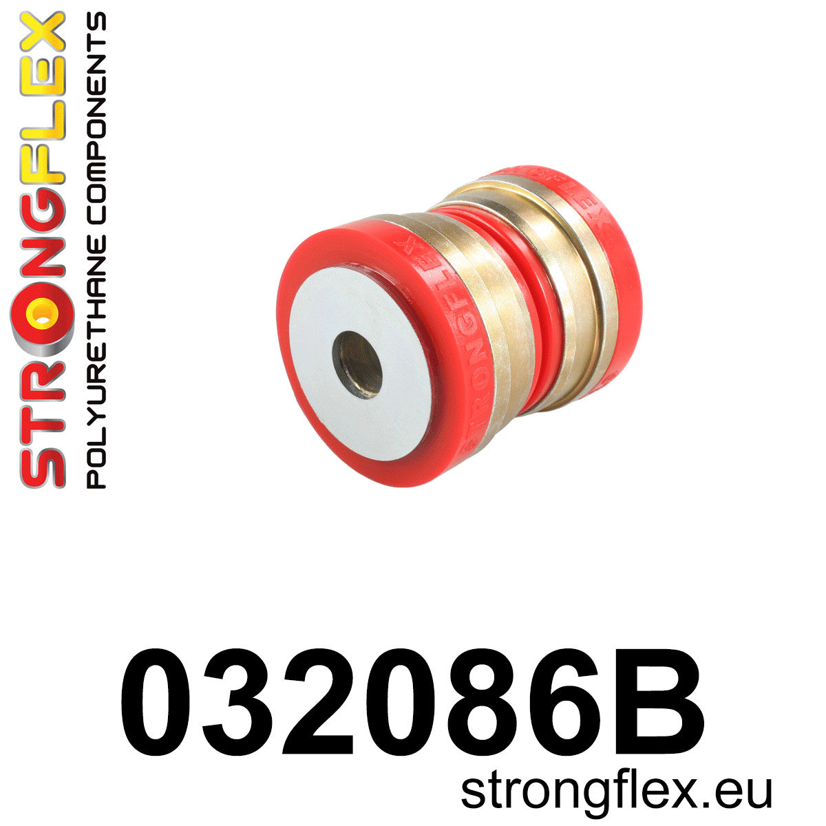 032086B Rear diff mount - front bush Standard (Red) BMW Seria 8 I (90-99) E31