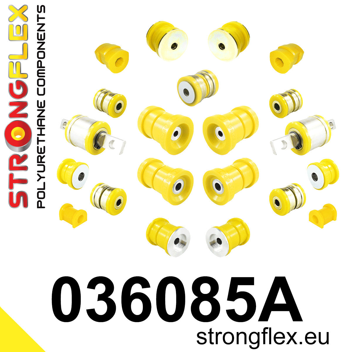 036085A Full suspension polyurethane bush kit SPORT Sport (Yellow) BMW Seria 8 I (90-99) E31