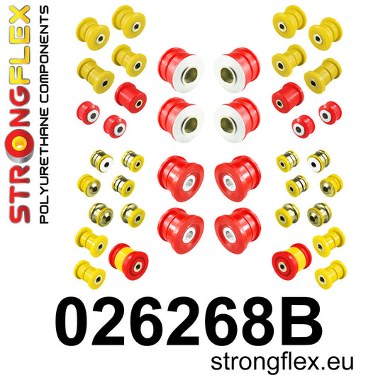 026268B Full suspension polyurethane bush kit Standard (Red) Porsche Cayenne II (10-17)