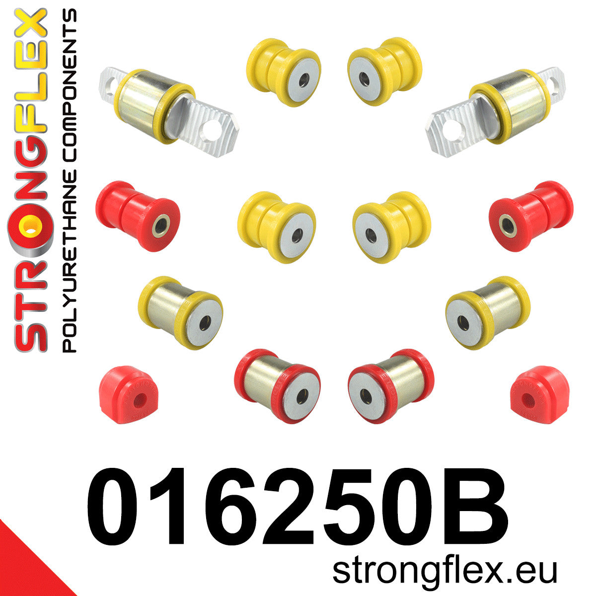 016250B Rear suspension bush kit Standard (Red) Alfa Romeo Giulietta III (10-20) type 940