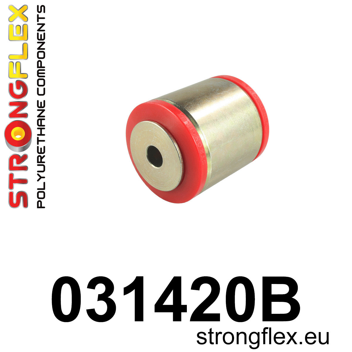 031420B Front lower tie bar to chassis bush 58mm Standard (Red) BMW Seria 5 IV (95-03) E39