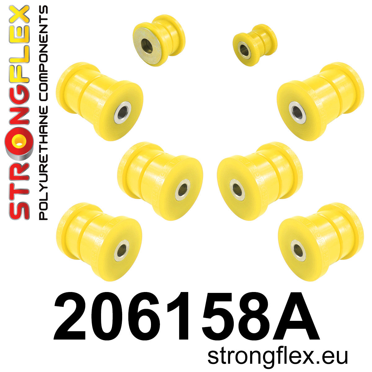 206158A Rear suspension bush kit SPORT Sport (Yellow) Suzuki Ignis I (00-05) FH