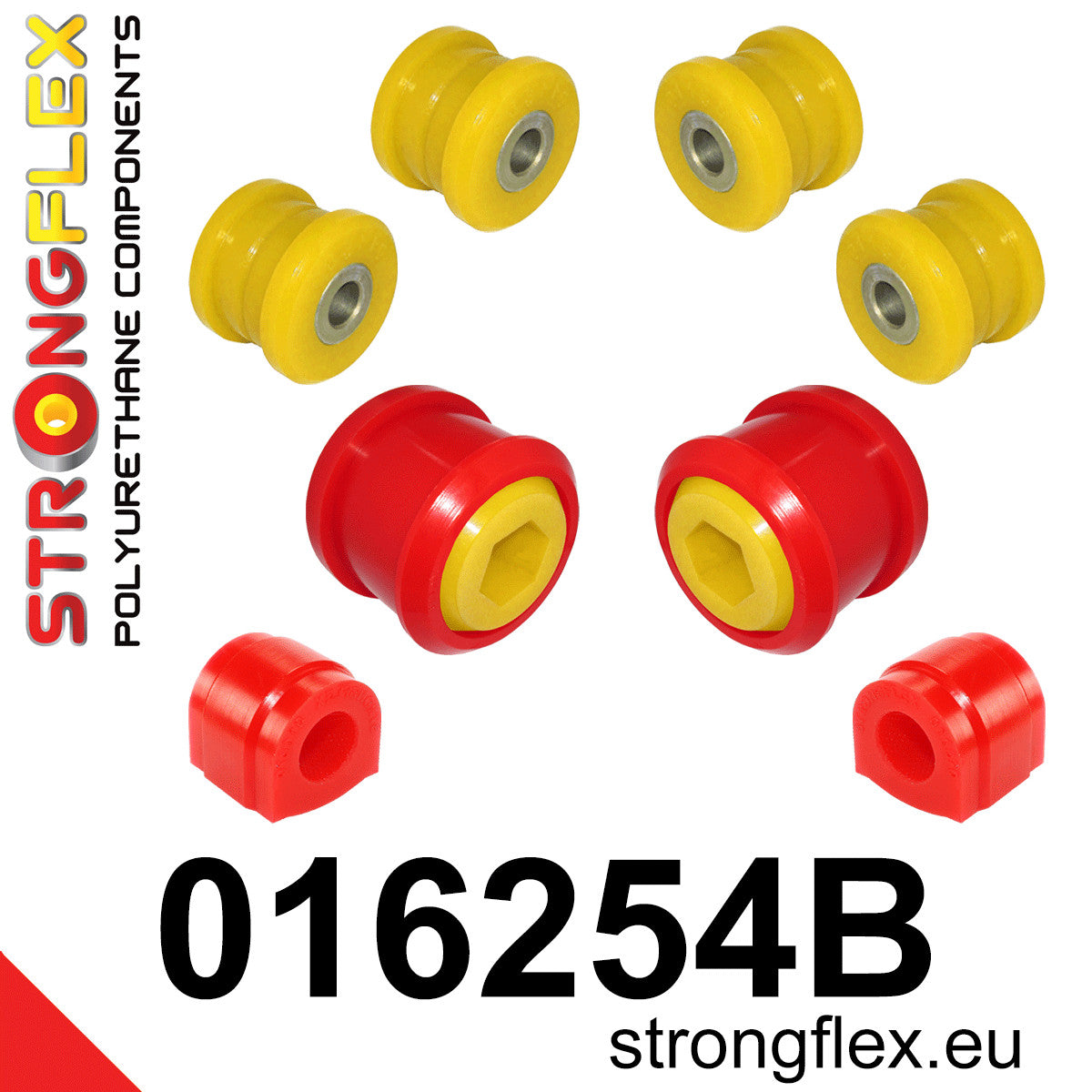 016254B Front suspension bush kit Standard (Red) Alfa Romeo 159 (05-11) type 939 FWD