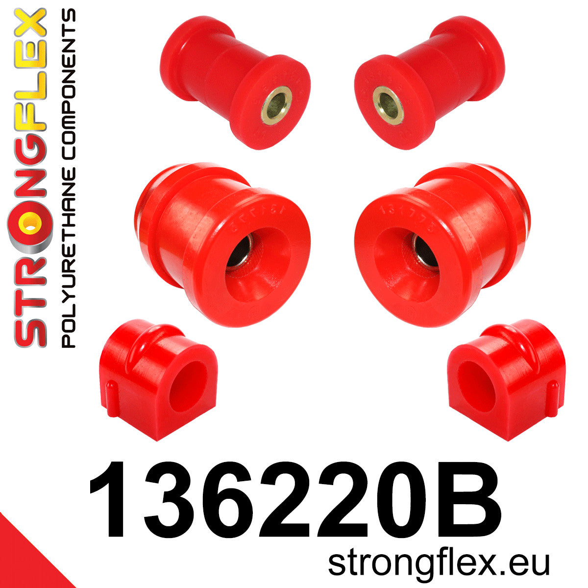 136220B Front suspension bush kit Standard (Red) Fiat Croma II (05-10)