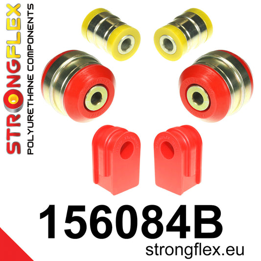 156084B Front suspension bush kit Standard (Red) Renault Scenic II (03-09)