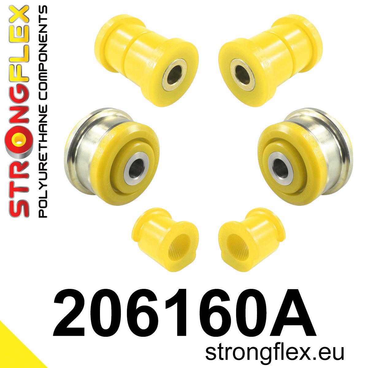 206160A Front suspension bush kit SPORT Sport (Yellow) Suzuki Splash (08-15)