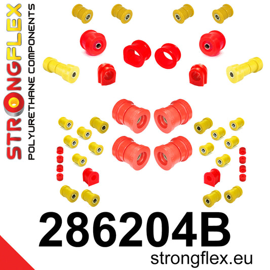 286204B Full suspension bush kit R33 R34 AWD Standard (Red) Nissan Skyline IX (93-98) R33