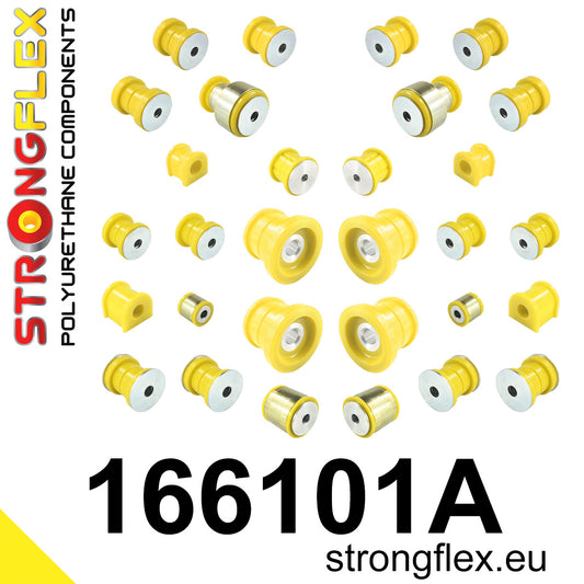 166101A Full suspension polyurethane bush kit SPORT Sport (Yellow) Maserati GranCabrio (10-19)
