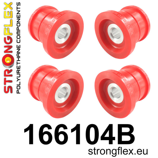 166104B Rear subframe bush kit Standard (Red) Maserati GranCabrio (10-19)