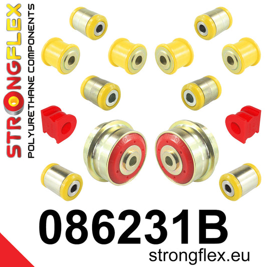 086231B Rear suspension bush kit Standard (Red) Honda Accord VII (02-08)