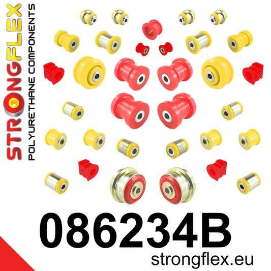 086234B Full suspension bush kit Standard (Red) Honda Accord VII (02-08)