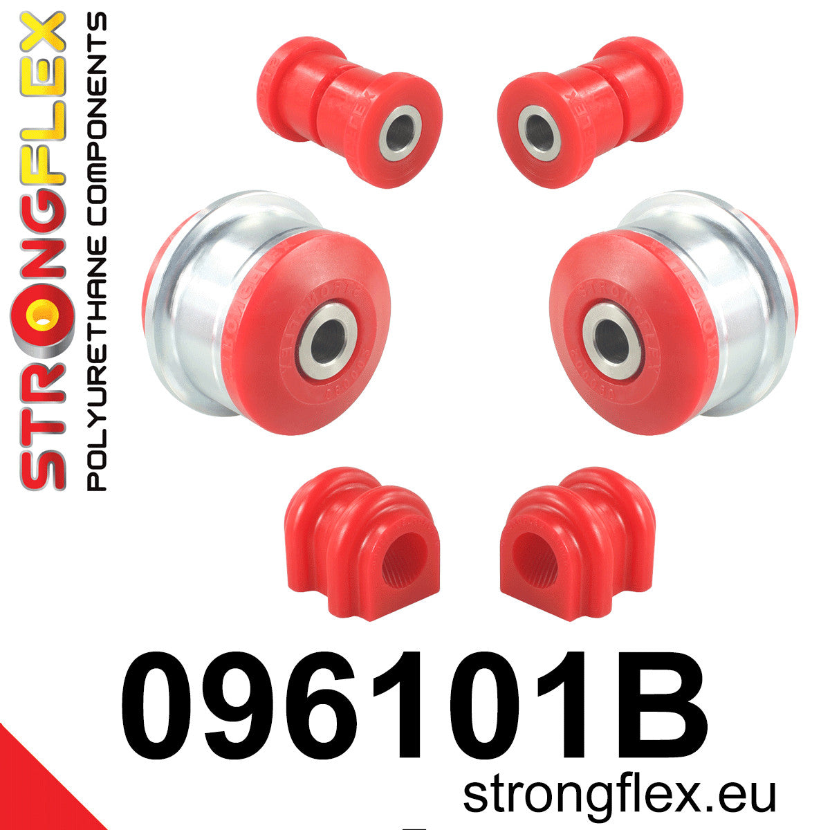 096101B Front suspension bush kit Standard (Red) Kia Picanto II TA (11-16)