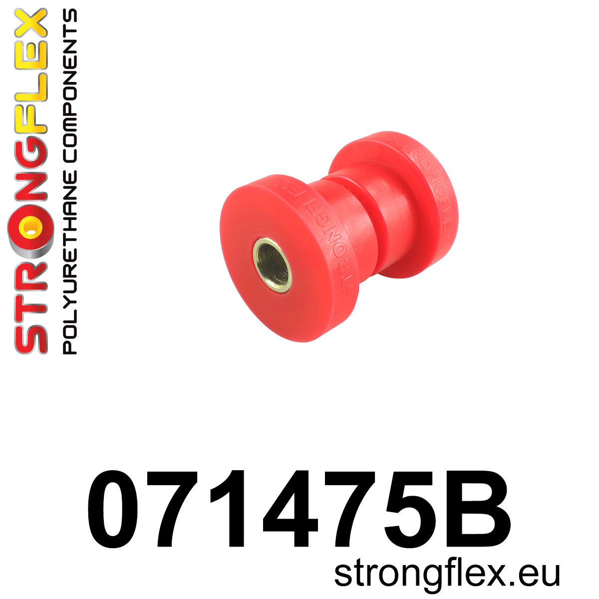 071475B Front wishbone front bush - bolt 14mm Standard (Red) Ford Focus MK2 (04-11)