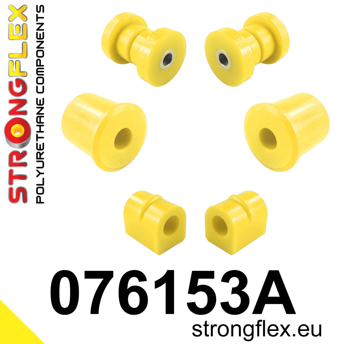 076153A Front suspension bush kit SPORT Sport (Yellow) Ford Focus MK1 (98-05)