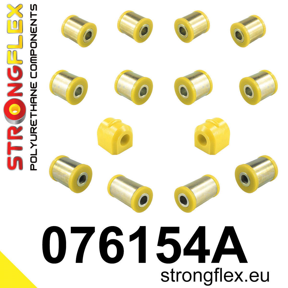 076154A Rear suspension bush kit SPORT Sport (Yellow) Ford Focus MK1 (98-05)