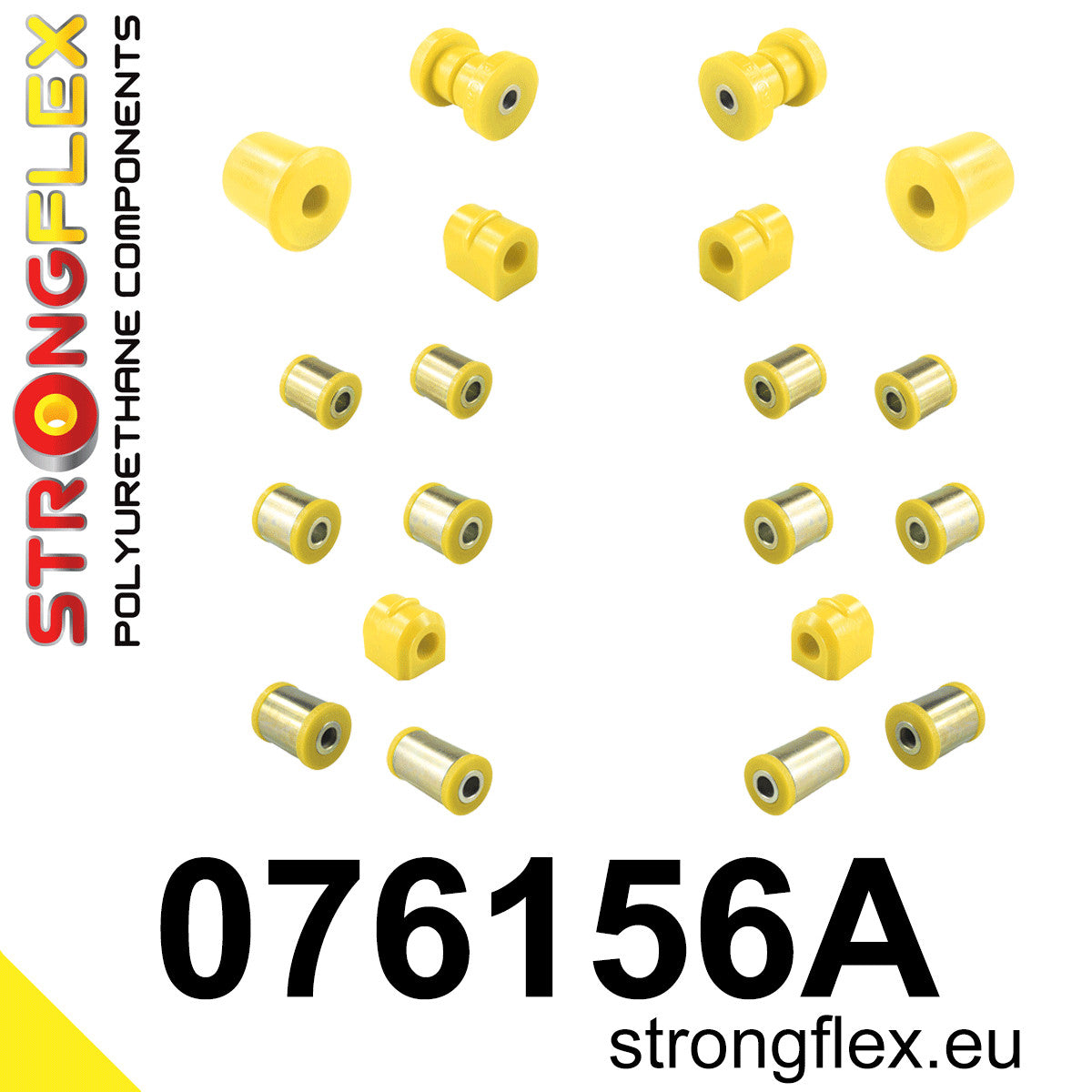 076156A Full suspension bush kit SPORT Sport (Yellow) Ford Focus MK1 (98-05)