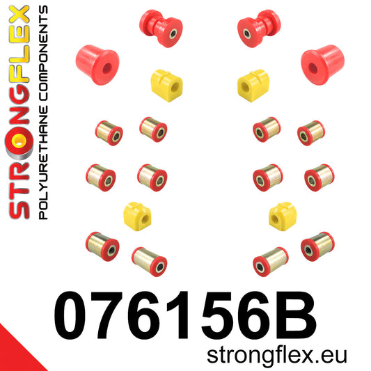 076156B Full suspension bush kit Standard (Red) Ford Focus MK1 (98-05)