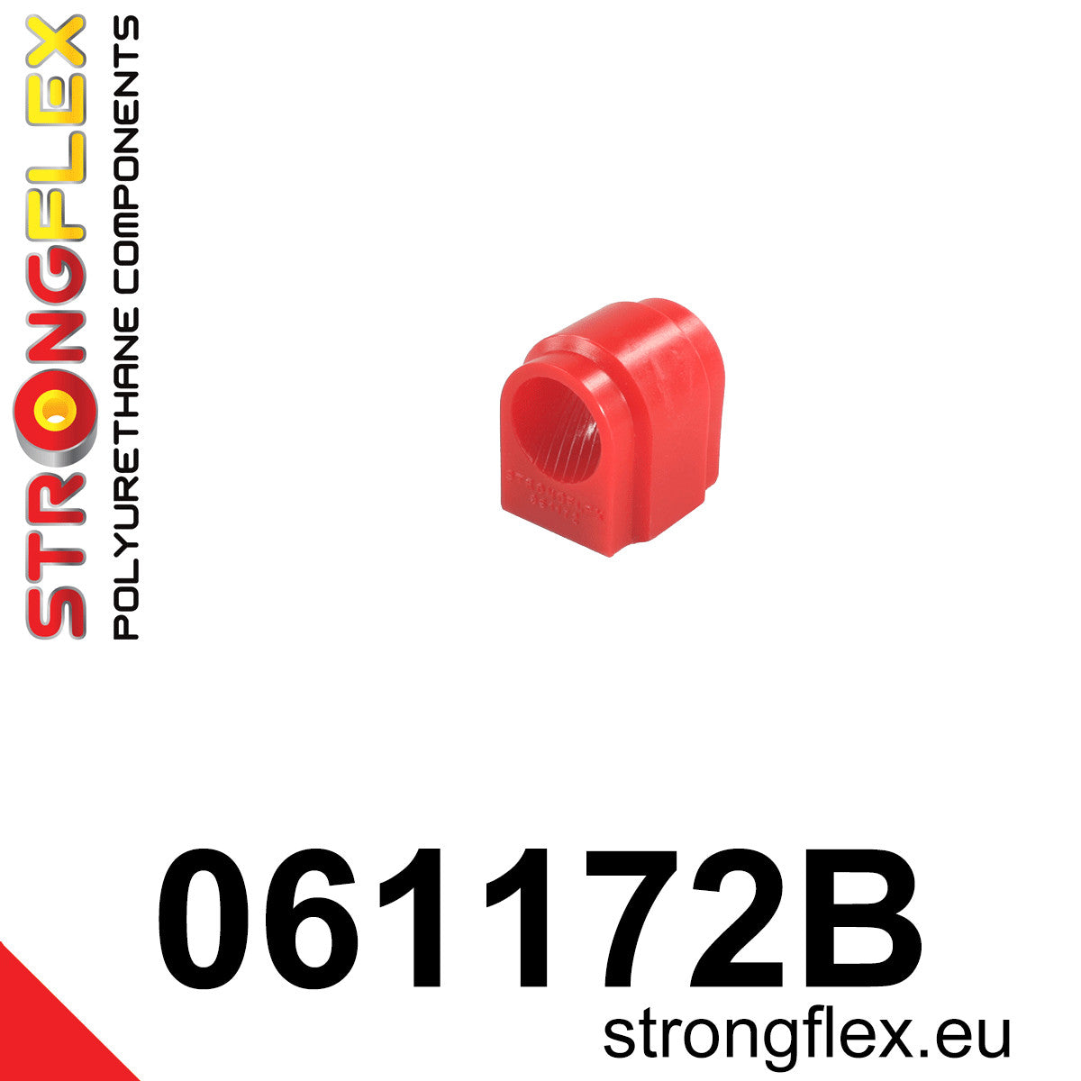 061172B Front anti roll bar - outer bush Standard (Red) Fiat Uno MK1/MK2/Turbo (83-02)