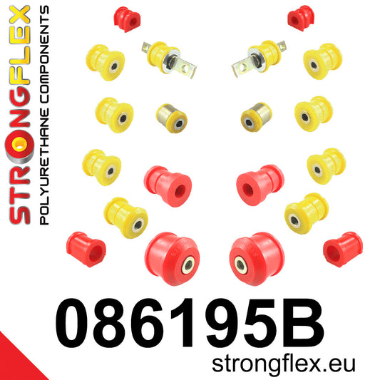 086195B Full suspension bush kit Standard (Red) Acura RSX (01-06) DC5