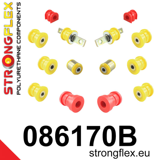 086170B Rear suspension bush kit Standard (Red) Acura RSX (01-06) DC5