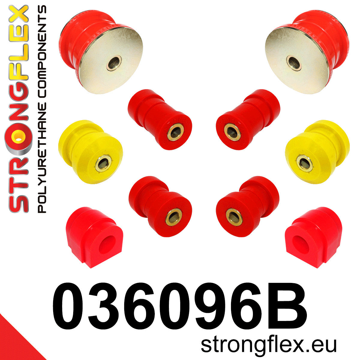 036096B Rear suspension bush kit Standard (Red) BMW X3 I (03-10) E83