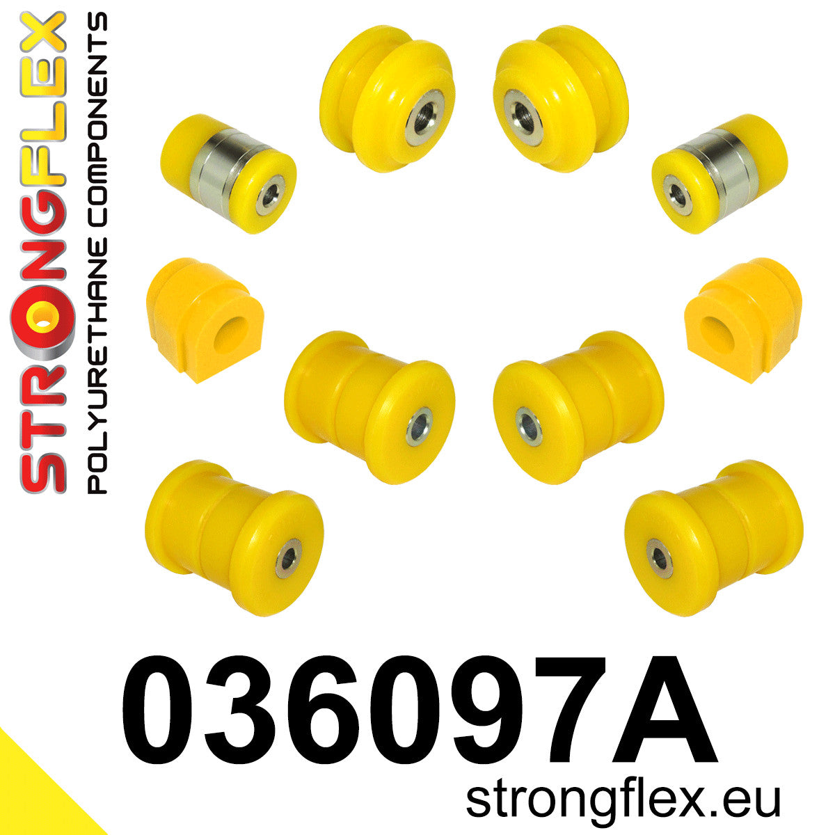 036097A Rear suspension bush kit SPORT Sport (Yellow) BMW X5 I (99-06) E53