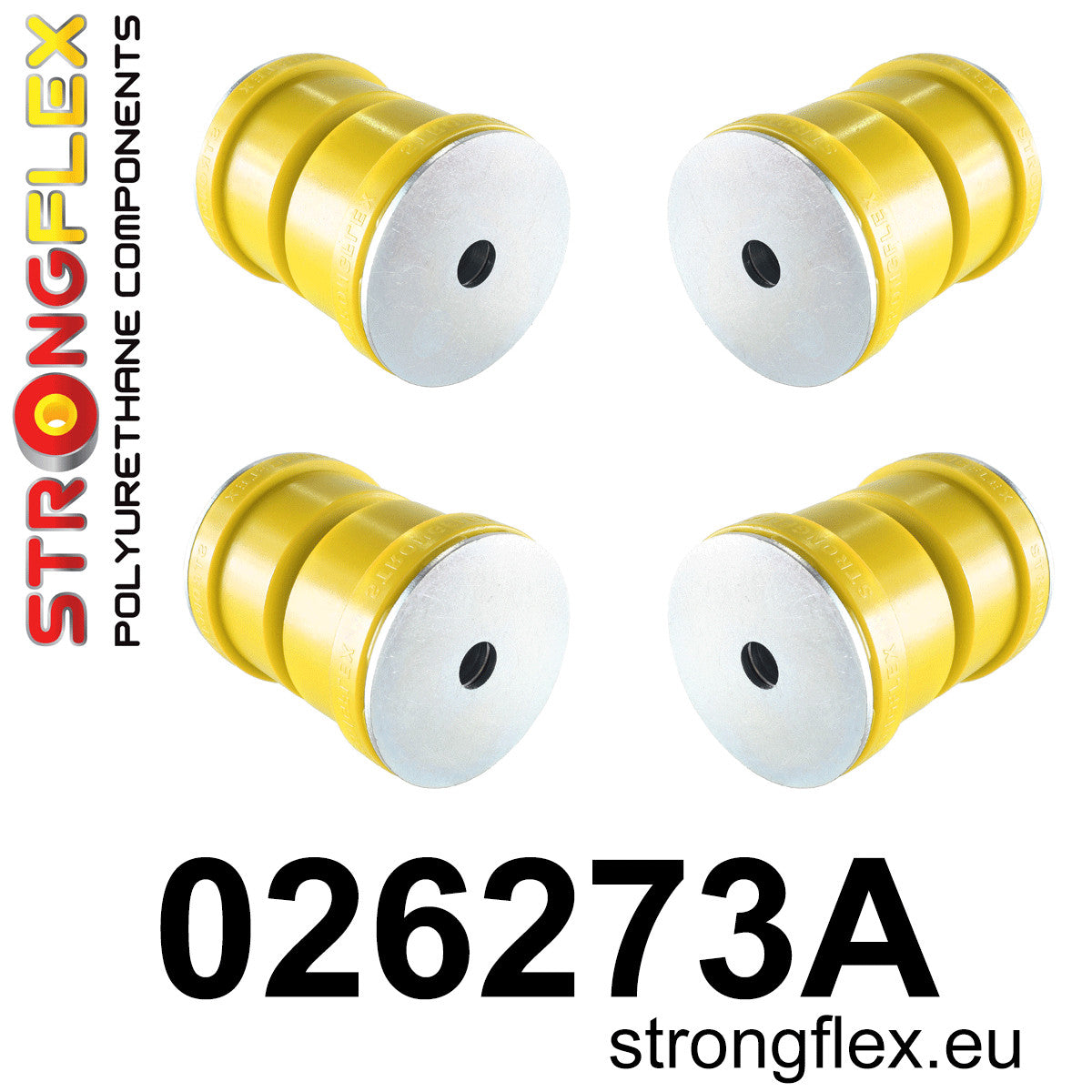 026273A Rear subframe bush kit SPORT - before 28.05.2012 Sport (Yellow) Audi A3 / S3 / RS3 II (03-13) 8P