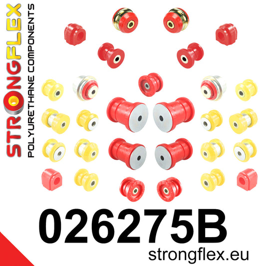 026275B Full suspension polyurethane bush kit Standard (Red) Audi A3 / S3 / RS3 III (13-21) 8V