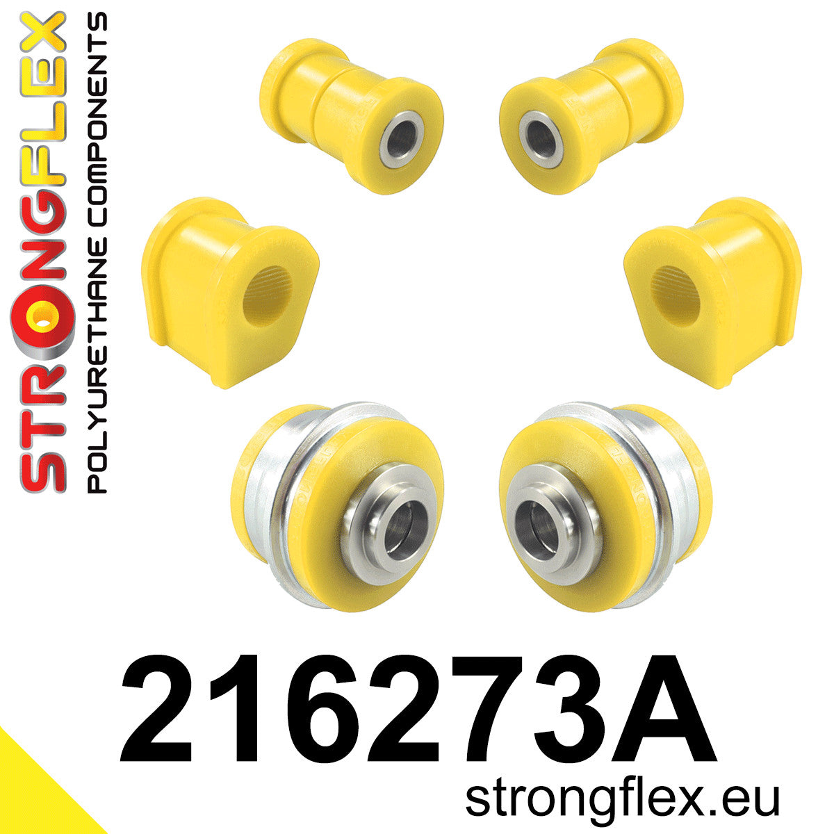 216273A Front suspension bush kit SPORT Sport (Yellow) Citroën C1 I (05-14)