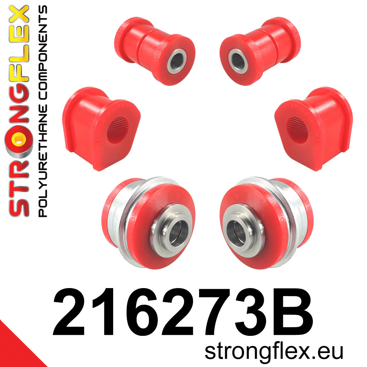 216273B Front suspension bush kit Standard (Red) Citroën C1 I (05-14)