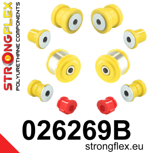 026269B Rear suspension bush kit Standard (Red) Audi A6 / S6 / RS6 C4 (94-97)