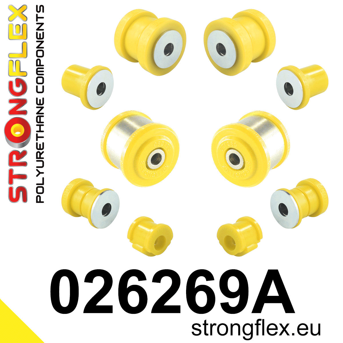 026269A Rear suspension bush kit SPORT Sport (Yellow) Audi A6 / S6 / RS6 C4 (94-97)