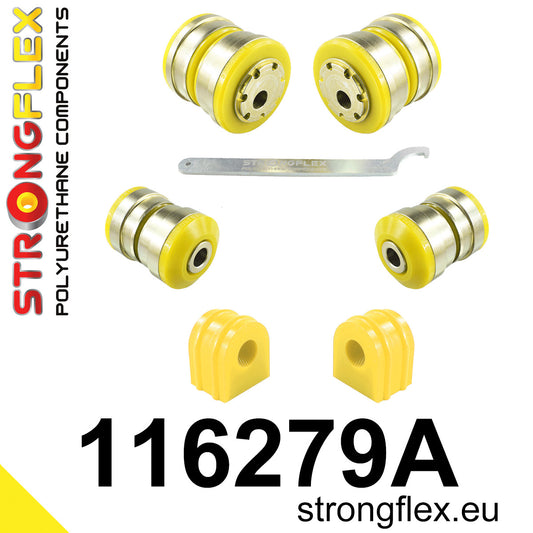 116279A Front suspension bush kit SPORT Sport (Yellow) Mercedes SLK R172 (11-19)