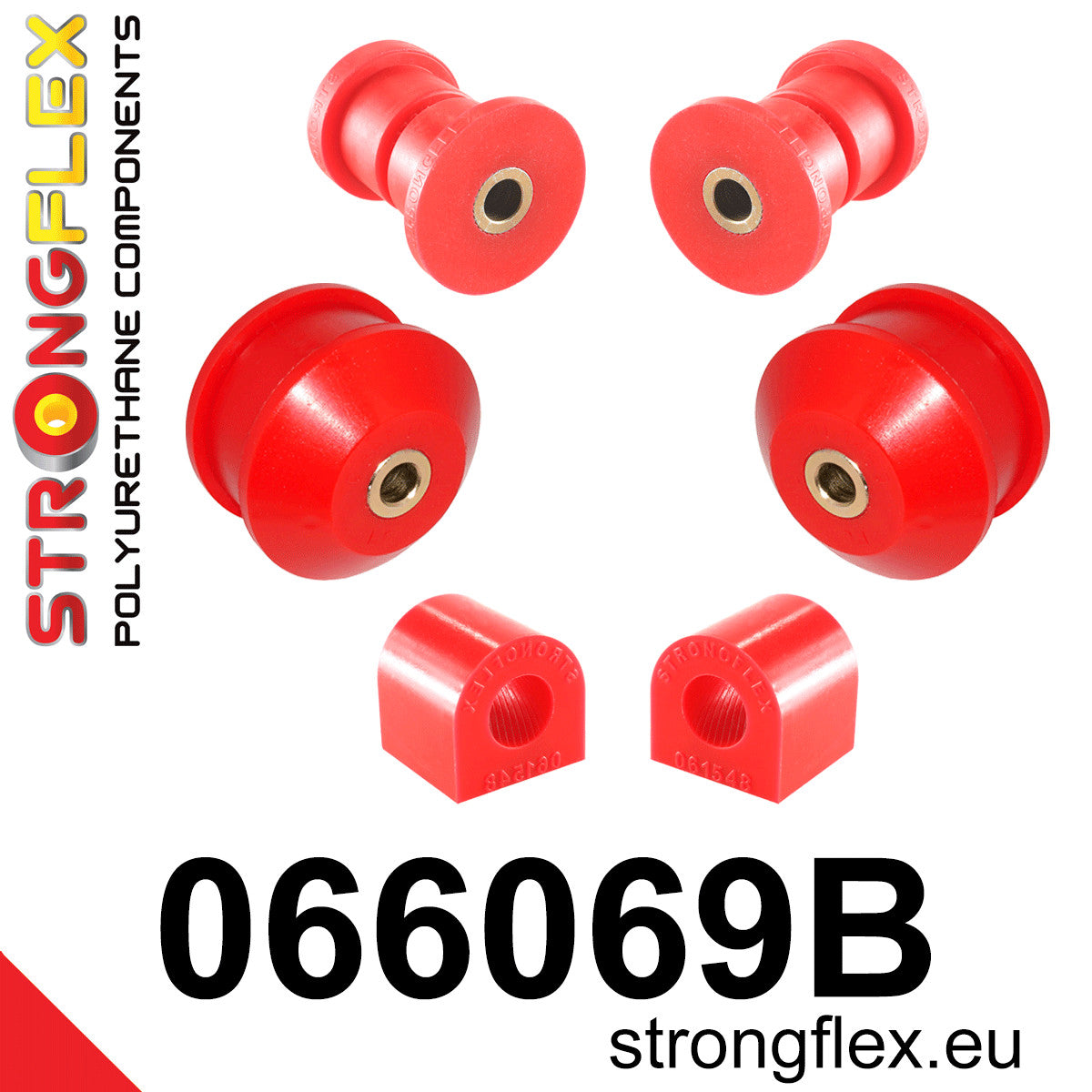 066069B Front suspension bush kit Standard (Red) Alfa Romeo Mito (08-18) type 955