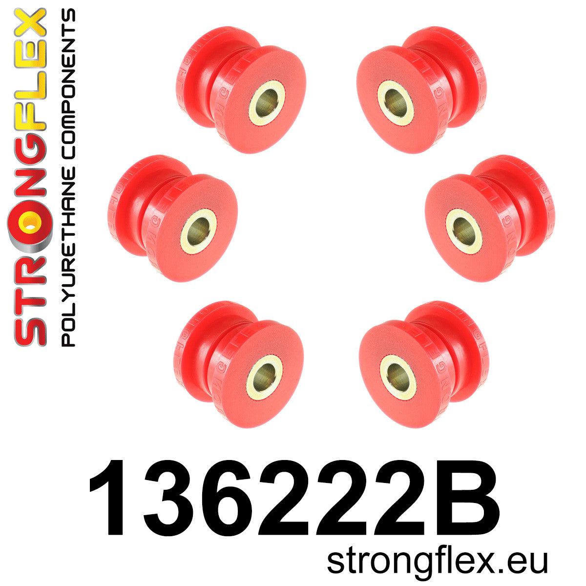 136222B Front subframe bush kit Standard (Red) Opel / Vauxhall Astra G (98-04)