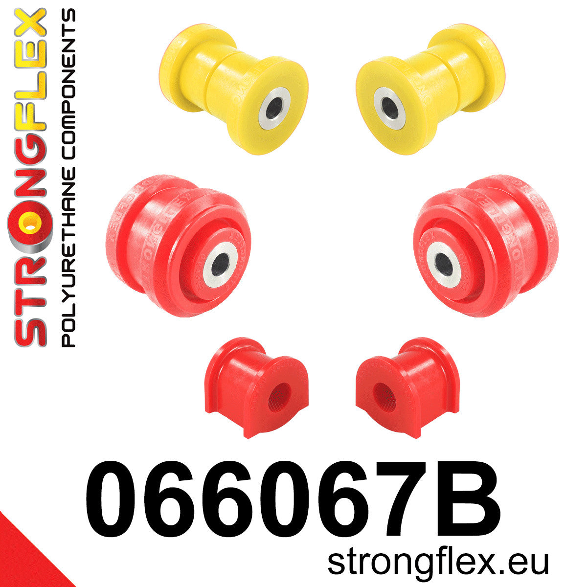 066067B Front suspension bush kit Standard (Red) Fiat Bravo Bravo II (07-14)
