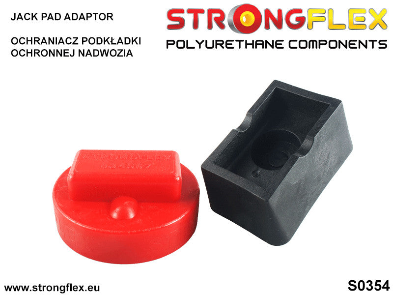 034567B Jack pad adaptor Standard (Red) BMW Seria 1 I (04-13) E81 / E82 / E87 / E88