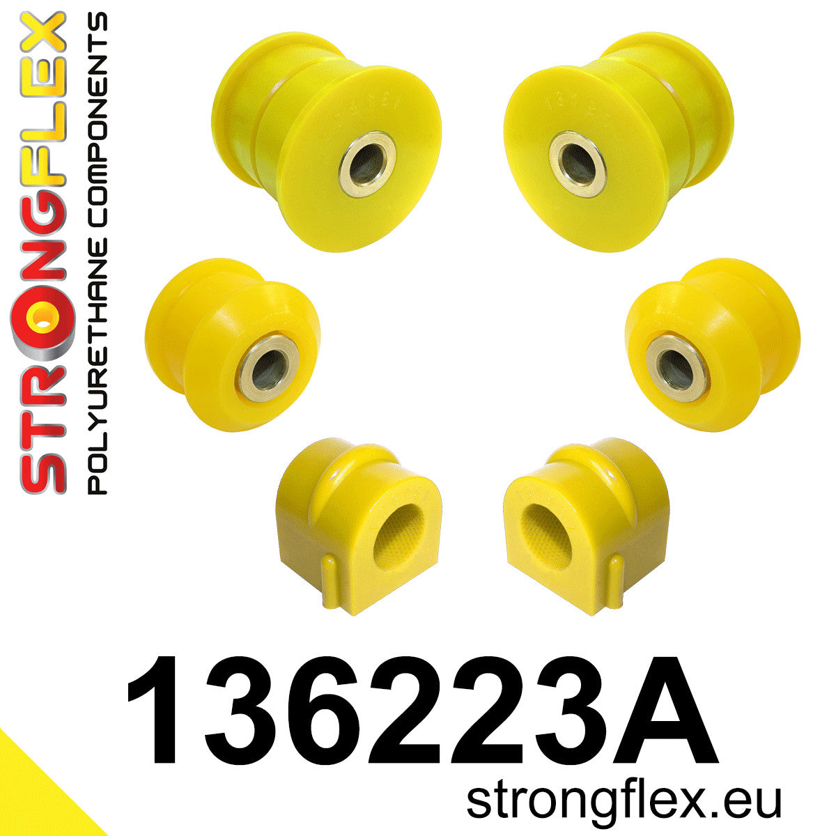 136223A Front suspension bush kit SPORT Sport (Yellow) Opel / Vauxhall Omega B (94-99)