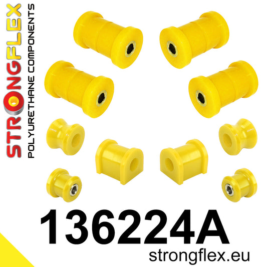 136224A Rear suspension bush kit SPORT Sport (Yellow) Opel / Vauxhall Calibra (89-97) FWD / 4x4