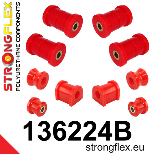 136224B Rear suspension bush kit Standard (Red) Opel / Vauxhall Calibra (89-97) FWD / 4x4
