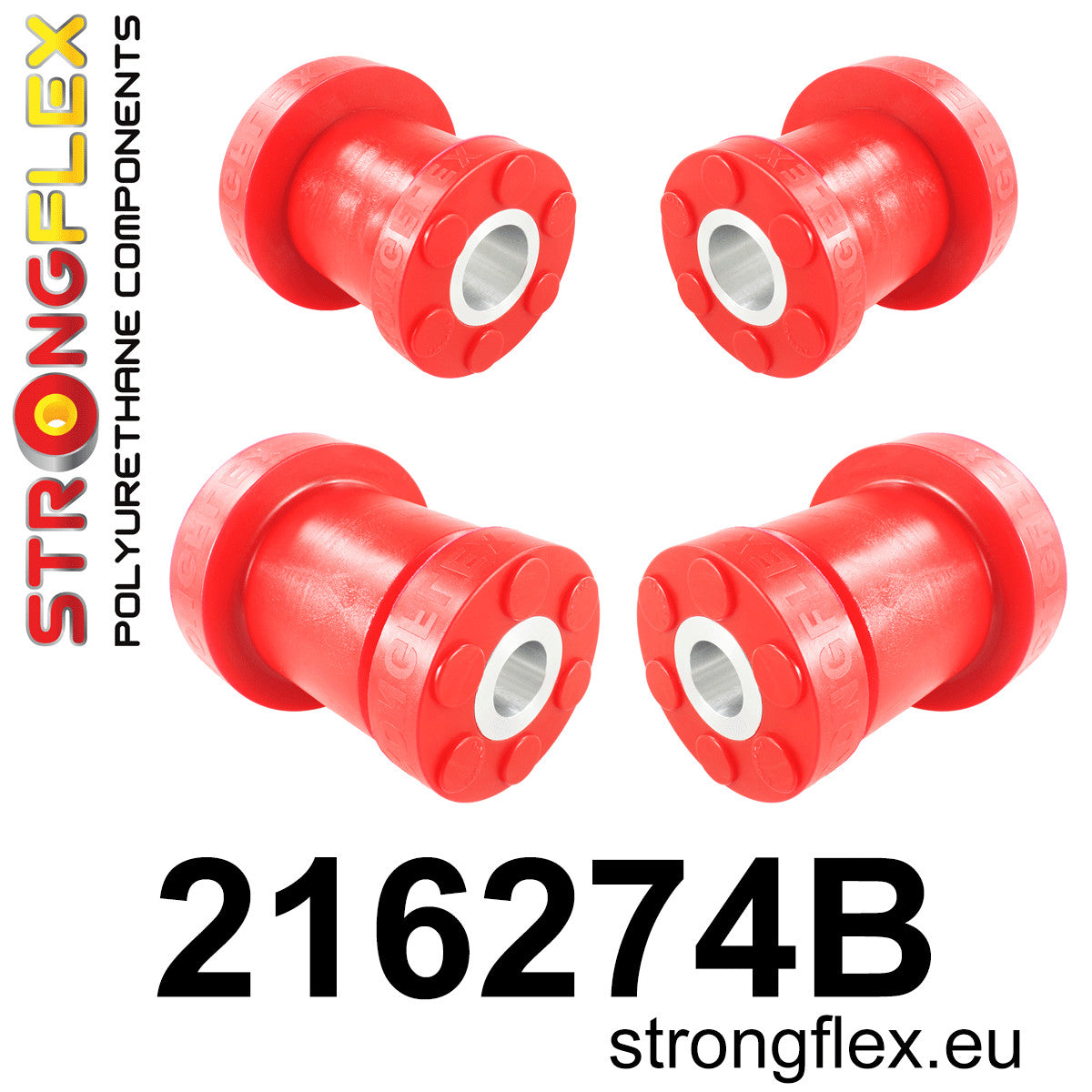 216274B Rear subframe bush kit Standard (Red) Lexus RX III (09-15)